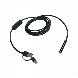 Видеоэндоскоп USB, 1Мп, 1600x1200, 3,5м, 8мм зонд iCartool IC-V101 - Видеоэндоскоп