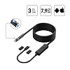 Видеоэндоскоп USB 2 камеры, 2Мп, 1920x1080, 3м, 7.9 мм зонд iCartool IC-V801-2