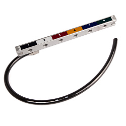 Установка для тестирования и очистки форсунок FSI, GDI, MPI и PIEZO Ода Сервис ODA-INJ6PL - Топливная рампа