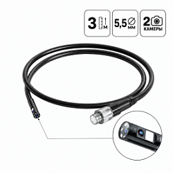 Зонд для видеоэндоскопов iCartool V116A, V116B, V116C, 2 камеры, 5,5 мм, 3 м IC-VP116-3-5,5-2