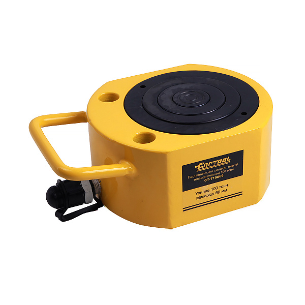 Гидравлический цилиндр низкий, телескопический 100т. Car-Tool CT-T10069