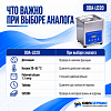 Ультразвуковая ванна с ЖК дисплеем, функциями подогрева и дегазации, 2л ОДА Сервис ODA-LD20