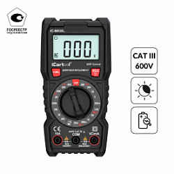 Мультиметр цифровой iCartool IC-M830L
