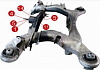 Набор инструментов для замены втулки  подрамника Mercedes (W221/W216) Car-Tool CT-B1622