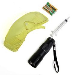 Набор для обнаружения утечек фреона, UV лампа + очки Car-Tool CT-M1027