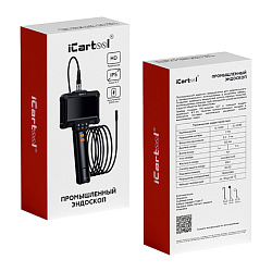 Эндоскоп промышленный, экран 4.3", 2Мп, 5м, 8.5мм зонд iCartool IC-VC85 - Упаковка (картонная коробка)
